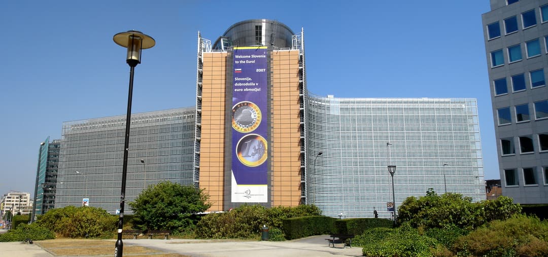 Europos Komisijos būstinė Berlaymont pastatas Briuselyje