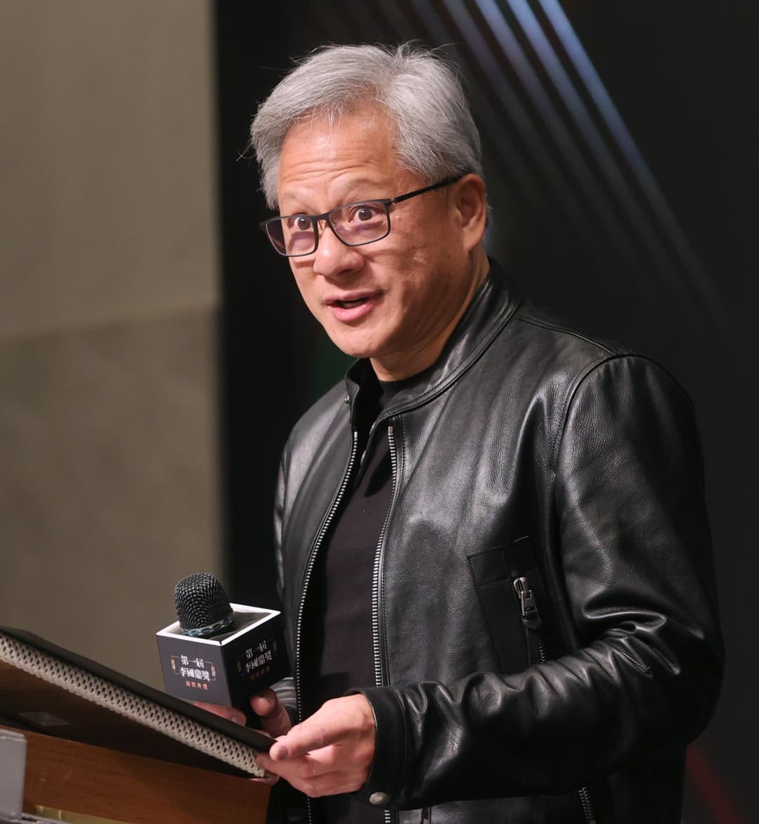 NVIDIA vadovas Jensenas Huangas kalba renginyje