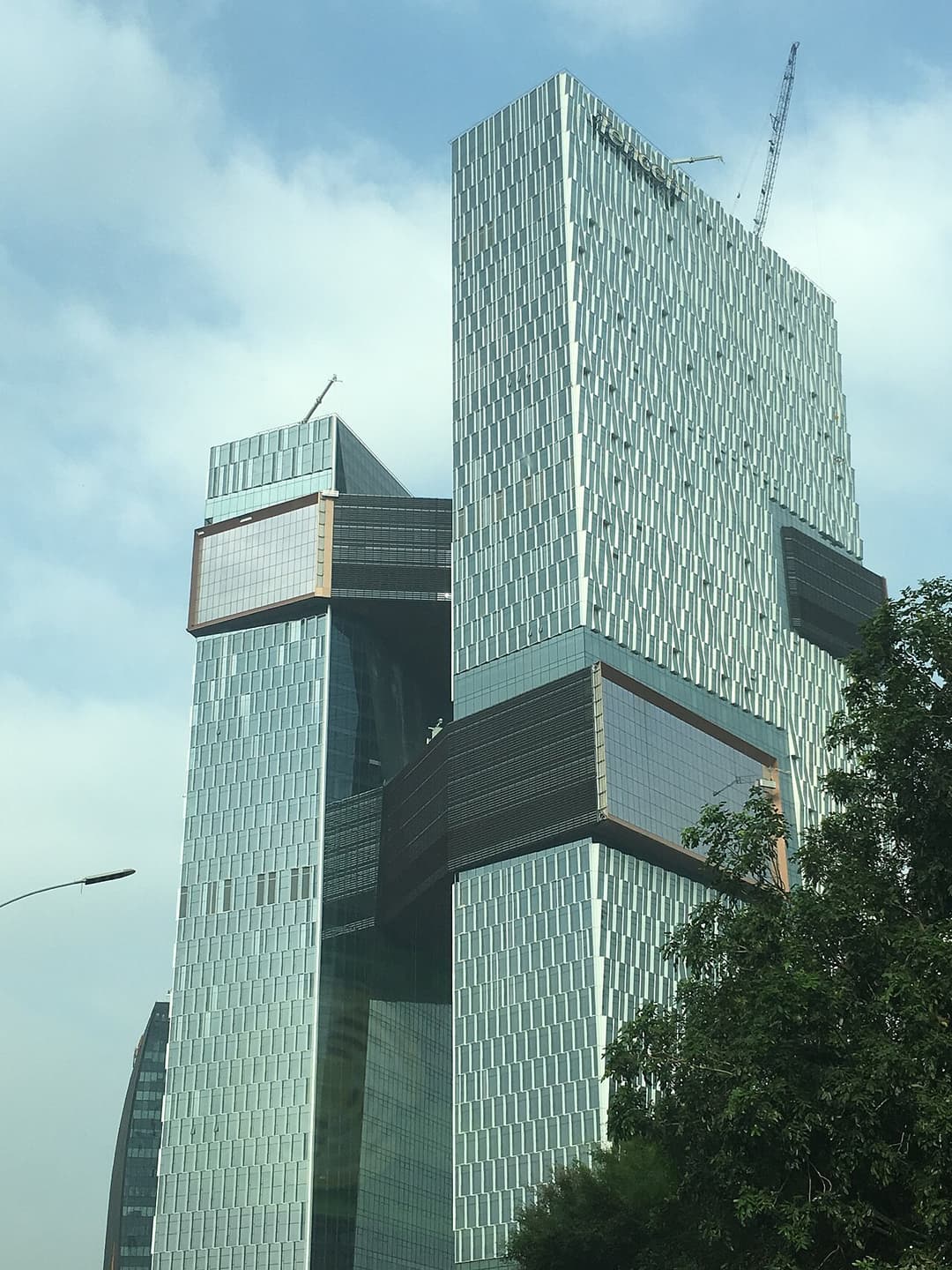 Tencent „Binhai“ dvyniai bokštai Šendžene